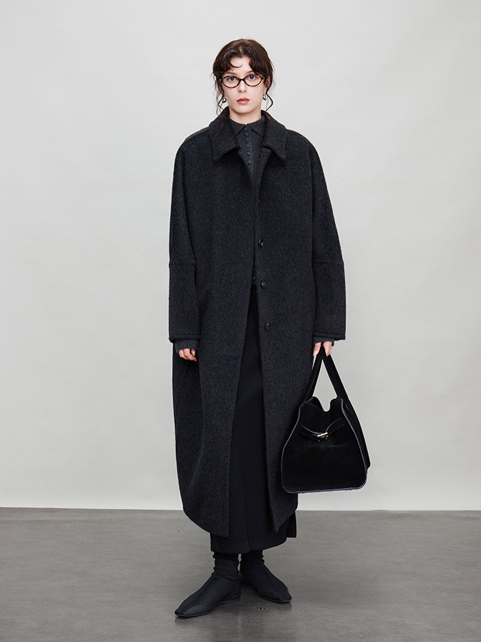 Cocoon Silhouette Long Coat_BDHL6925