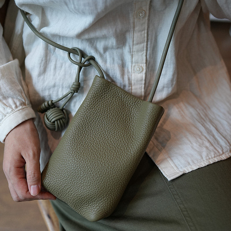 Top Grain Leather Mini Crossbody Shoulder Bag_BDHL8268