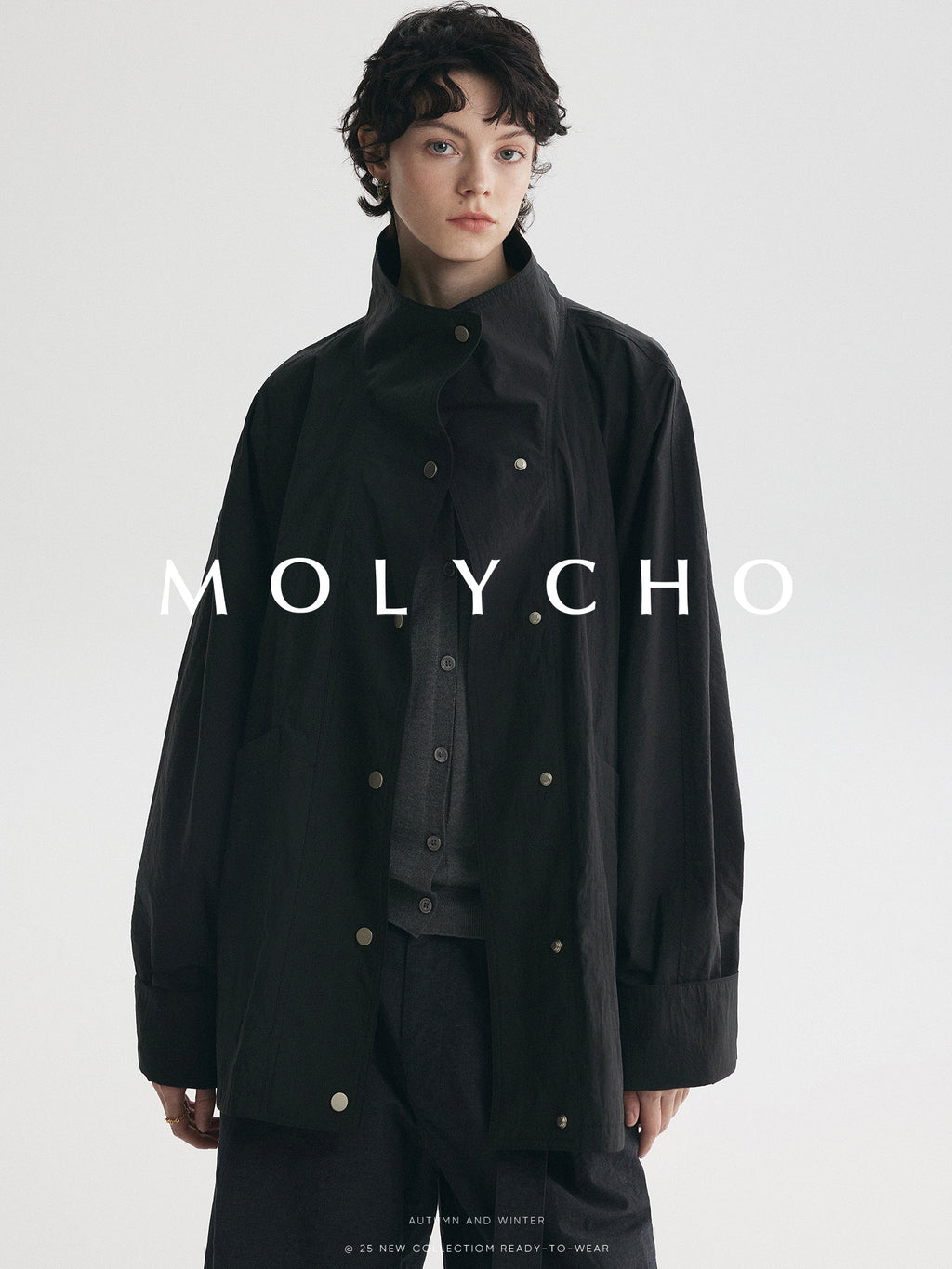 Medium-Length Stand-Collar Jacket_BDHL7724