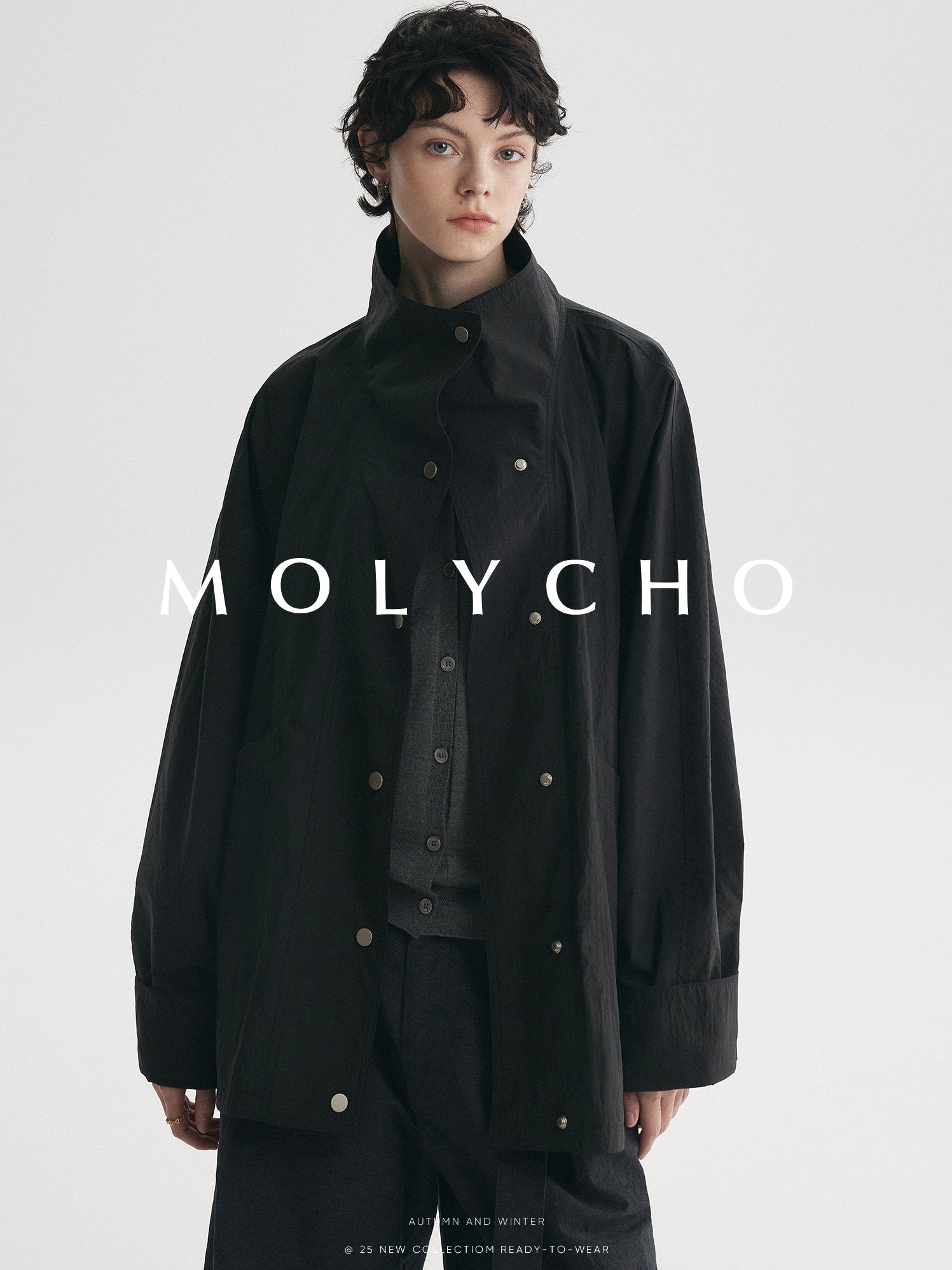 Medium-Length Stand-Collar Jacket_BDHL7724