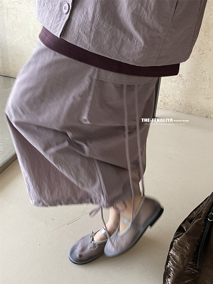 Ribbon Sheer Flat Shoes_BDHL7444
