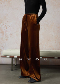 Velvet Straight Wide Leg Pants_BDHL6664