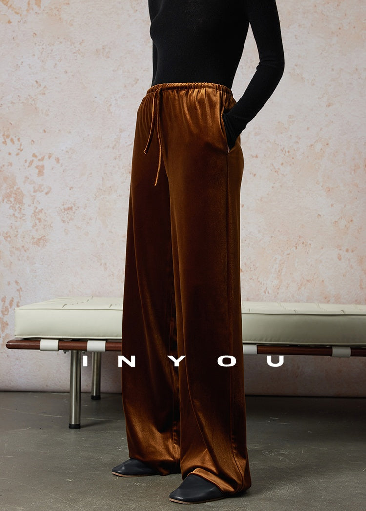 Velvet Straight Wide Leg Pants_BDHL6664