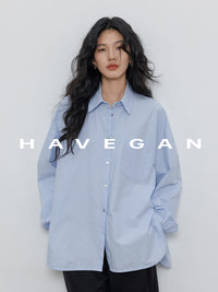 Hem Slit Design Shirt_BDHL7231