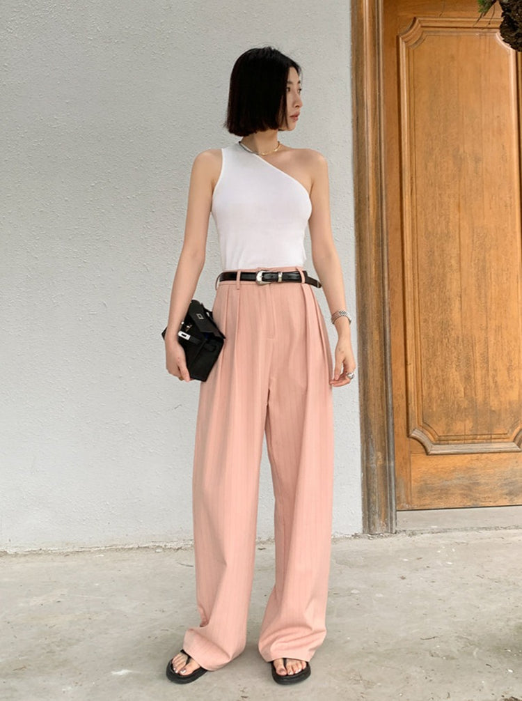 Vertically Striped Wide-Leg Pants_BDHL6201