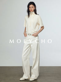 Ribbon Short-Sleeved T-Shirt_BDHL7243