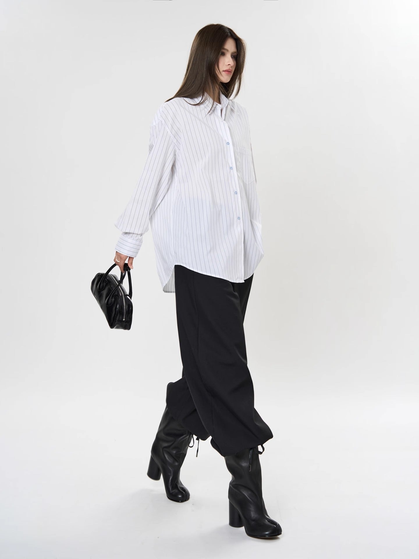 Fresh Vertical Striped Shirt_BDHL7372