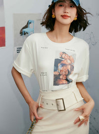 Double-Sided Printed White T-Shirt_BDHL5956