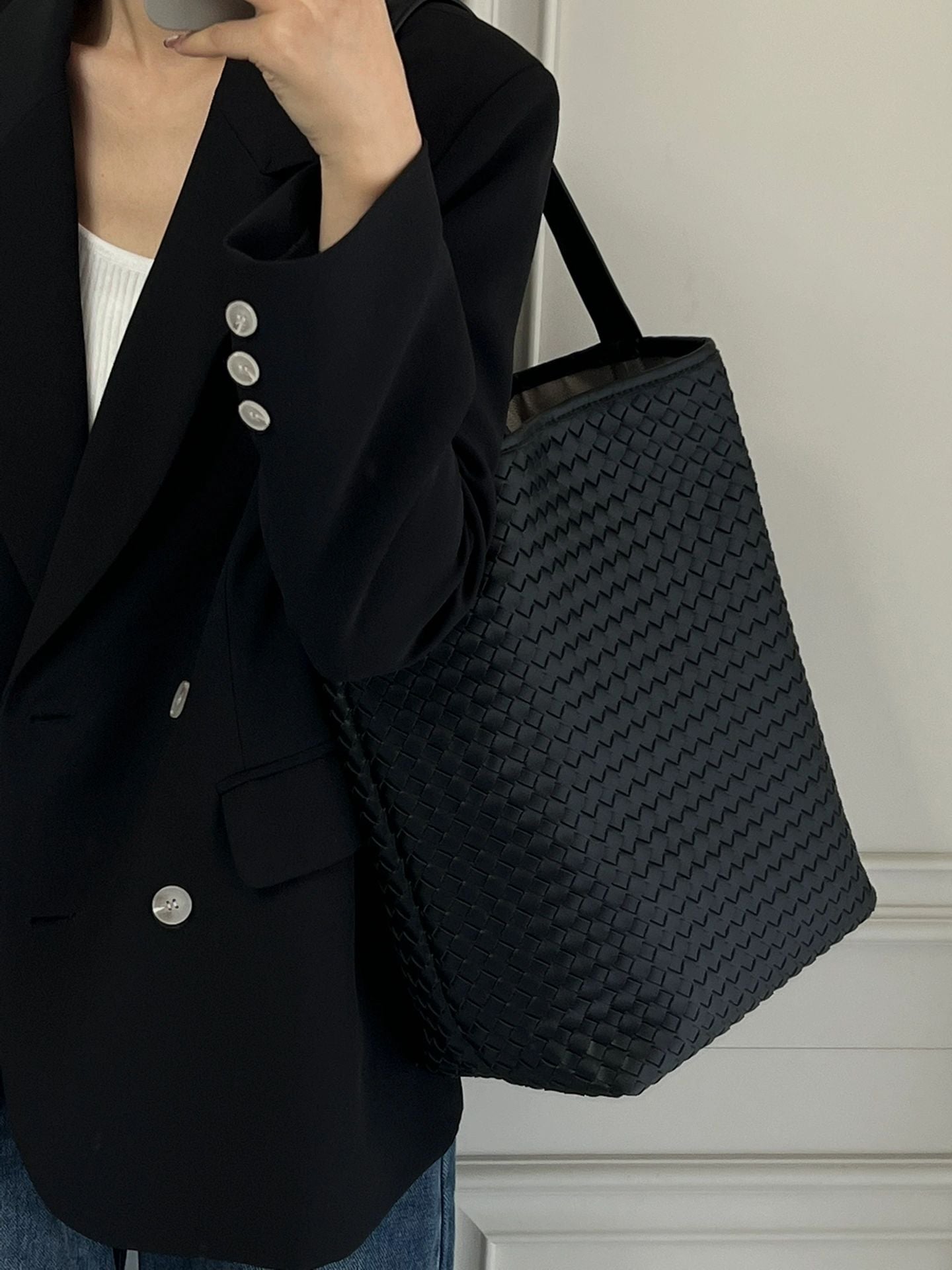 Large Capacity Braided Tote Bag_BDHL7454