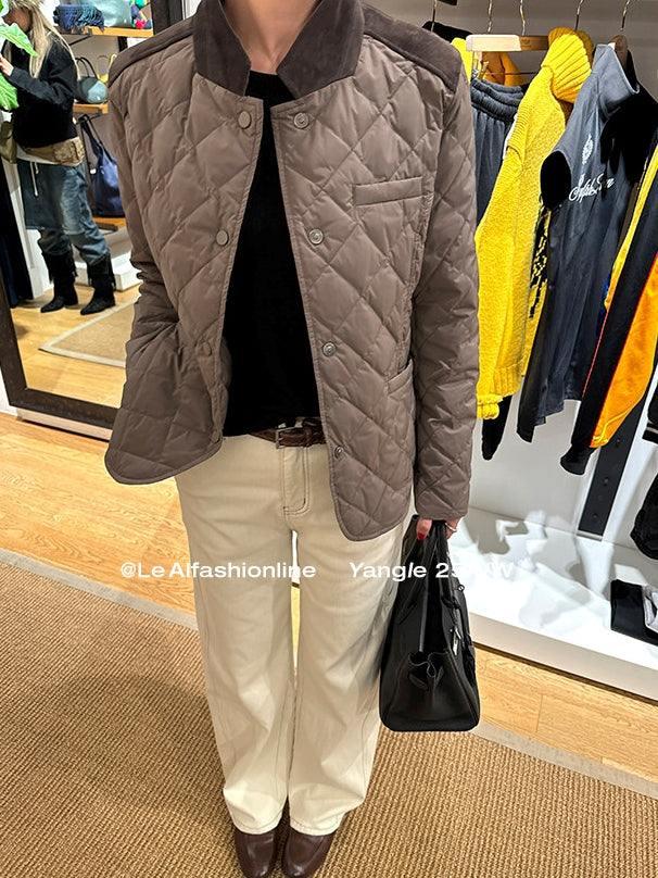 Diamond-Quilted Down Jacket_BDHL8051