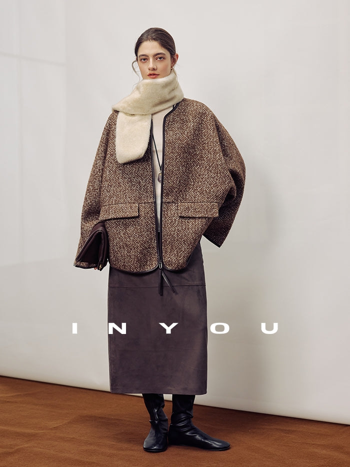 Collarless Cape Coat_BDHL7982