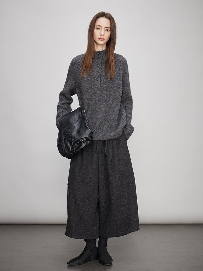 Drape Round Carrot Pants_BDHL7991