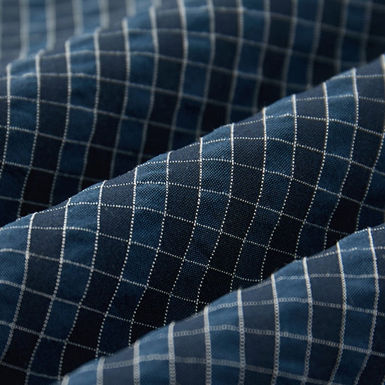 Check-Patterned Stand-Collar Jacket_BDHL7770
