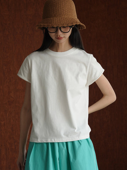 Shaped Wide-Sleeved T-Shirt_BDHL6212