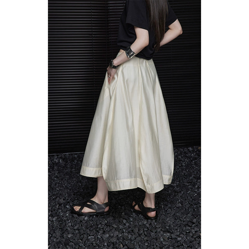 Irregular long a-line skirt_BDHL5822