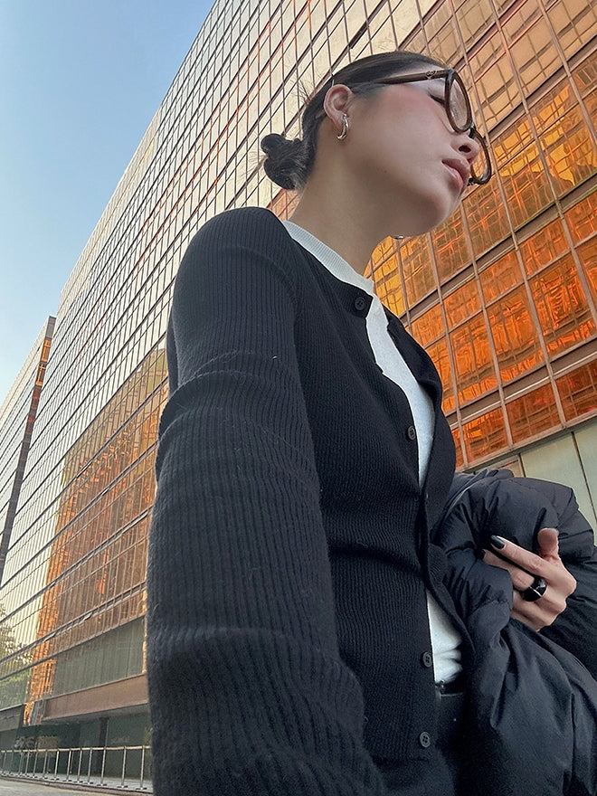 仿兩件式針織上衣_BDHL6817