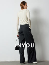 Retro Drawstring Straight Pants_BDHL6400