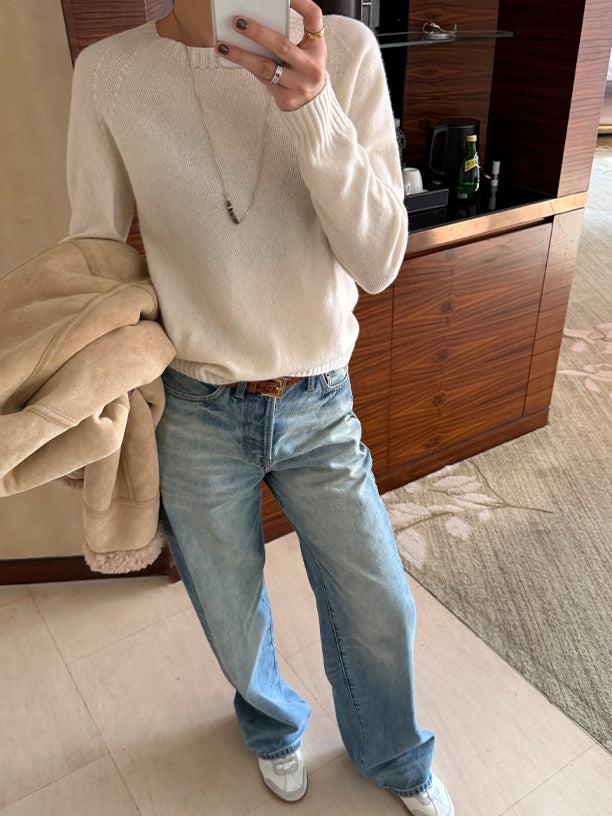 Lazy Seamless Knit Tops_BDHL8125