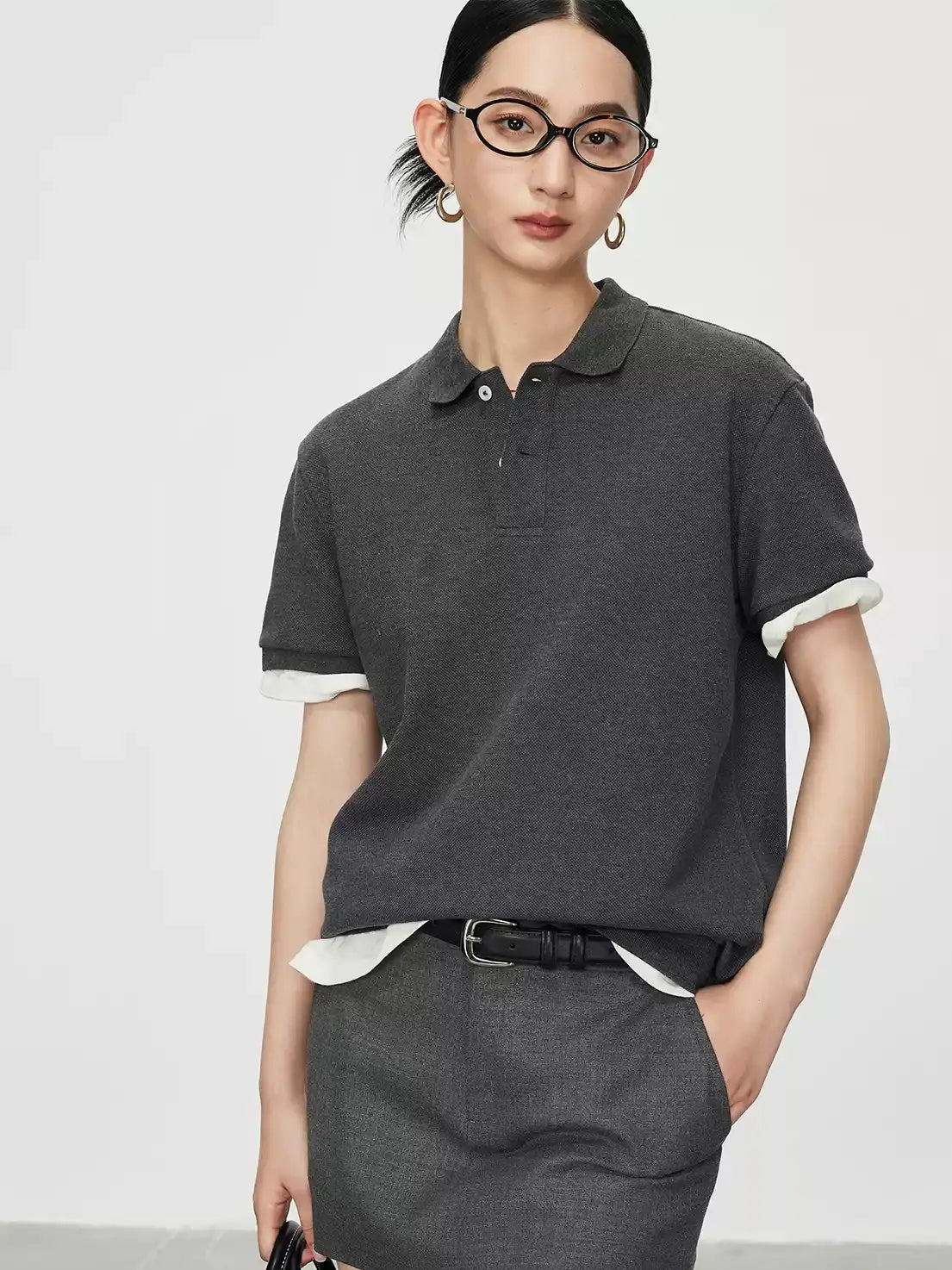 Simple Design Polo Shirt_BDHL7590