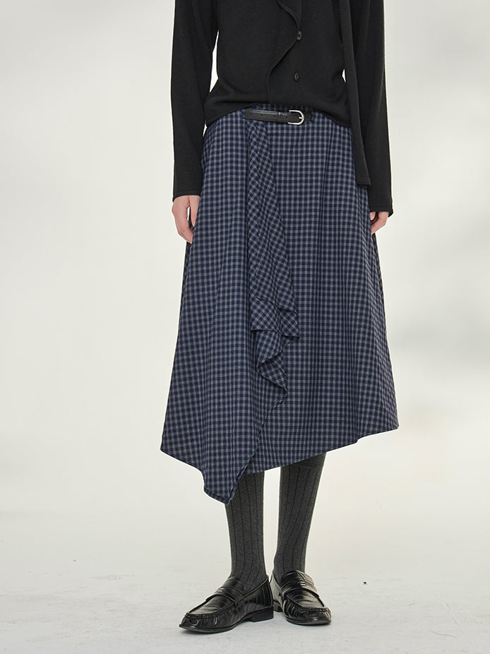 Slimming High-Waisted A-Line Skirt_BDHL7737