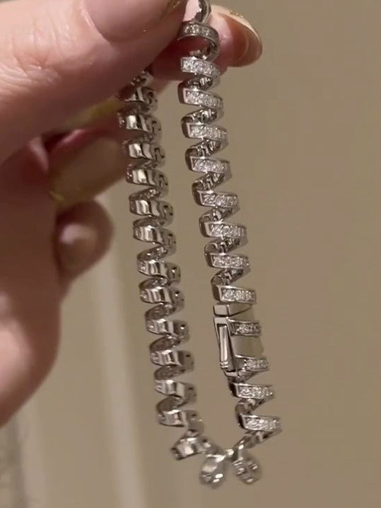 閃亮捲曲繩手鍊_BDHL8054