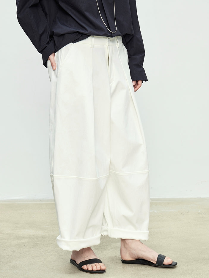 Loose-Fitting Silhouette Wide Pants_BDHL7081