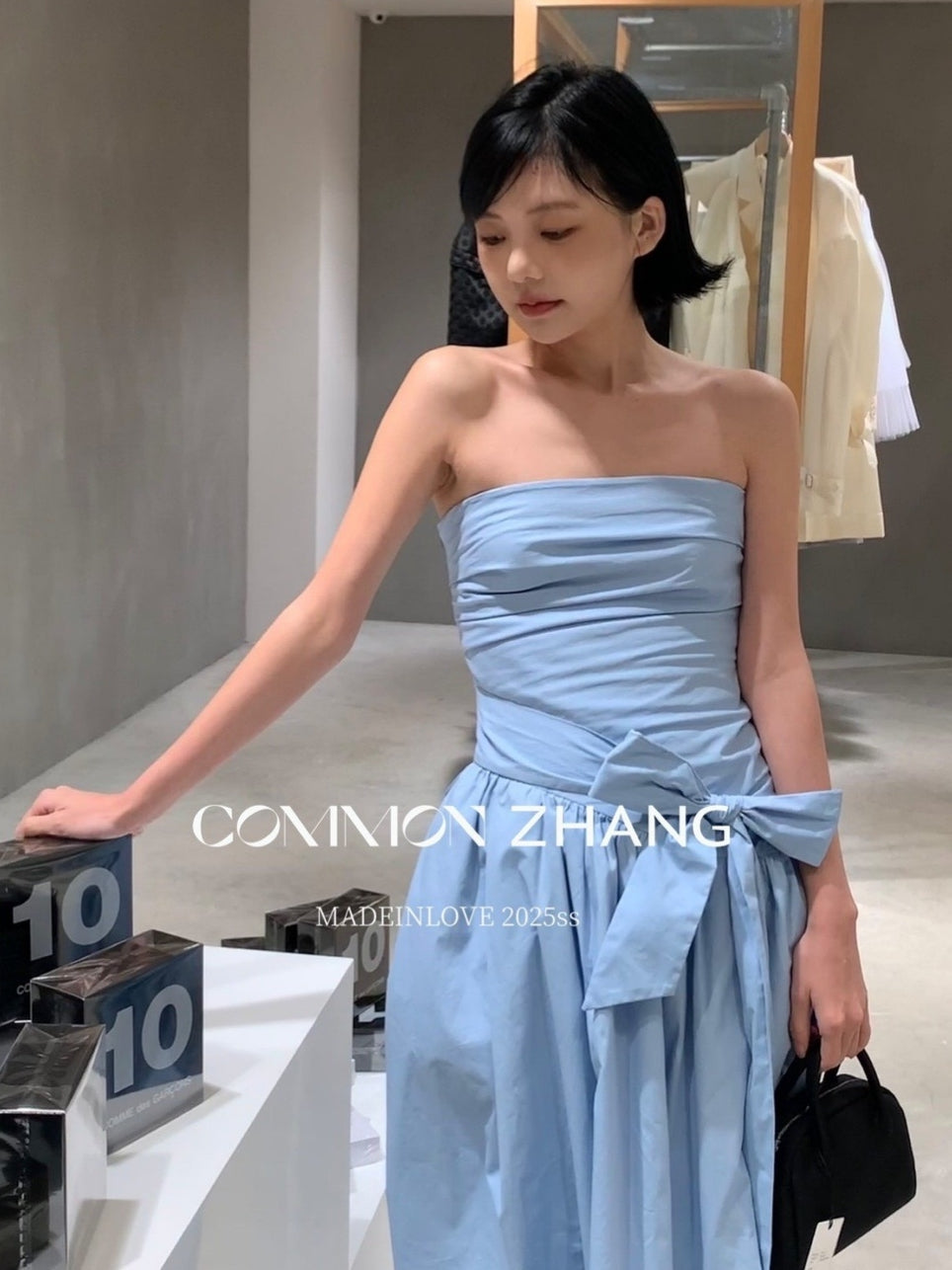 Ribbon A-Line Tube Top Dress_BDHL7565