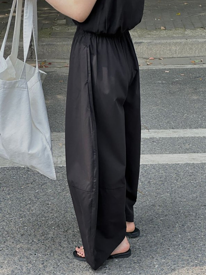Curved Loose-Fitting Carrot Pants_BDHL7525