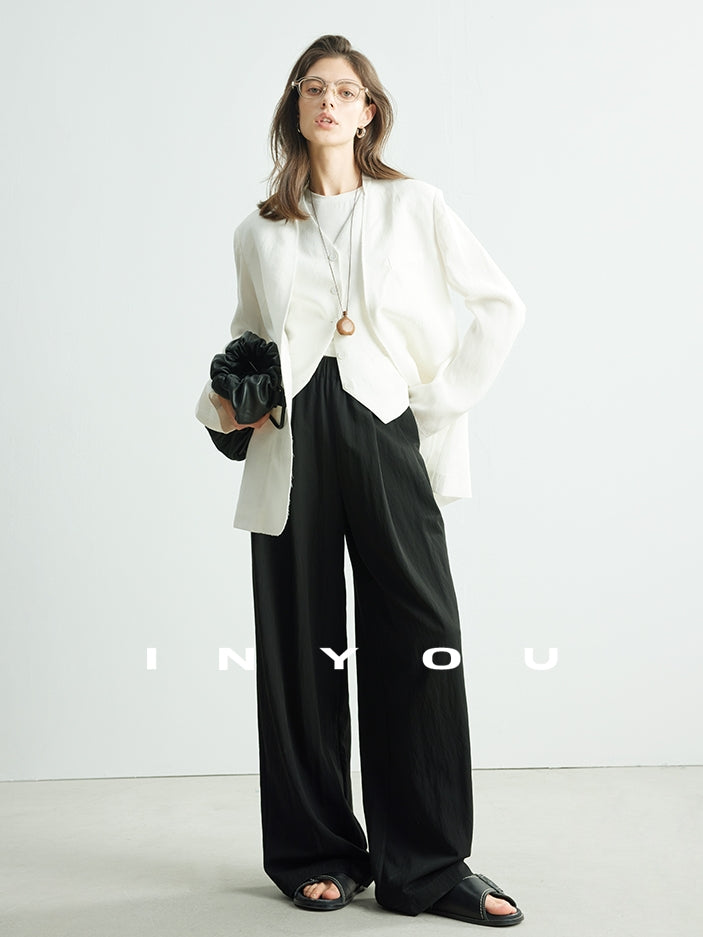 High-Waisted Draped Mop Pants_BDHL7135