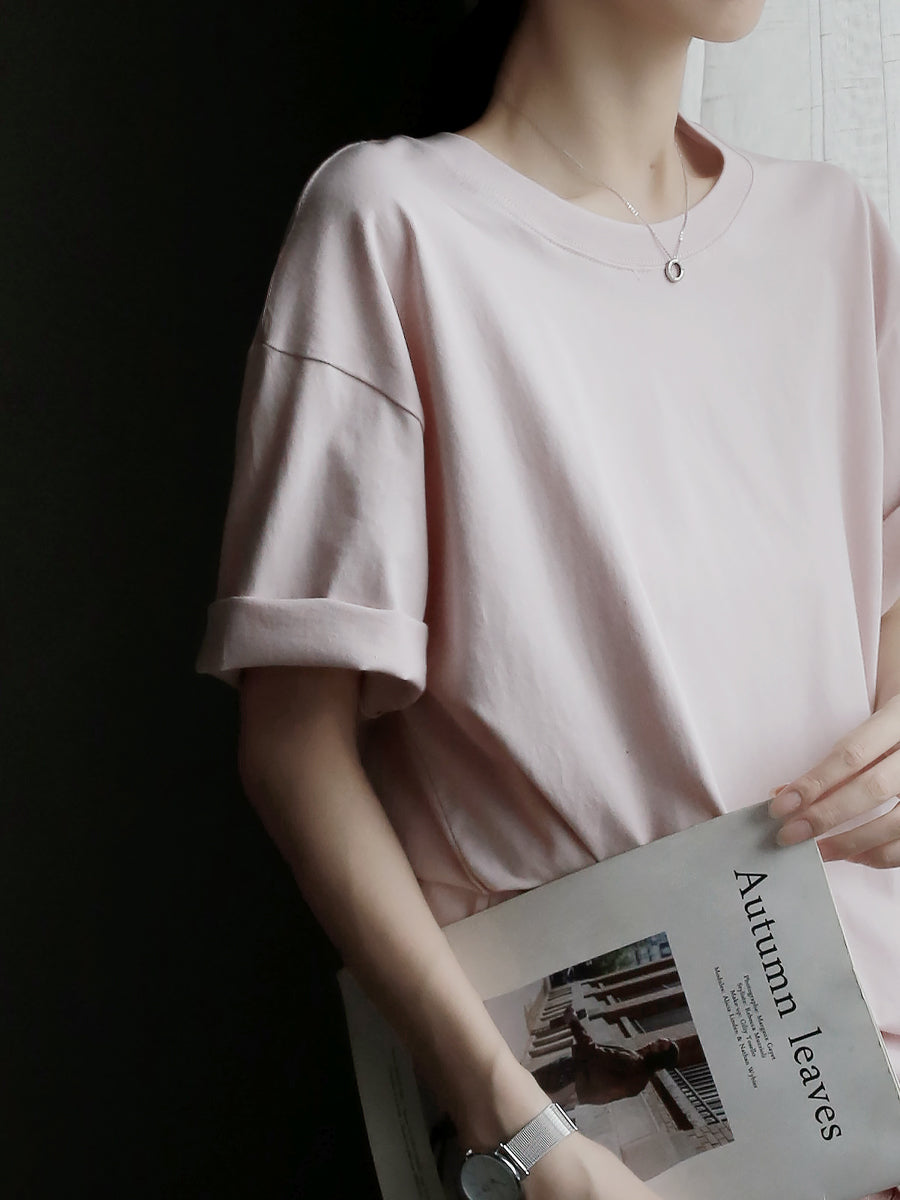 Round Neck Shirt And Fishtail Skirt Set_BDHL7635
