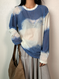 Tie-Dyed Long-Sleeved T-Shirt_BDHL6417