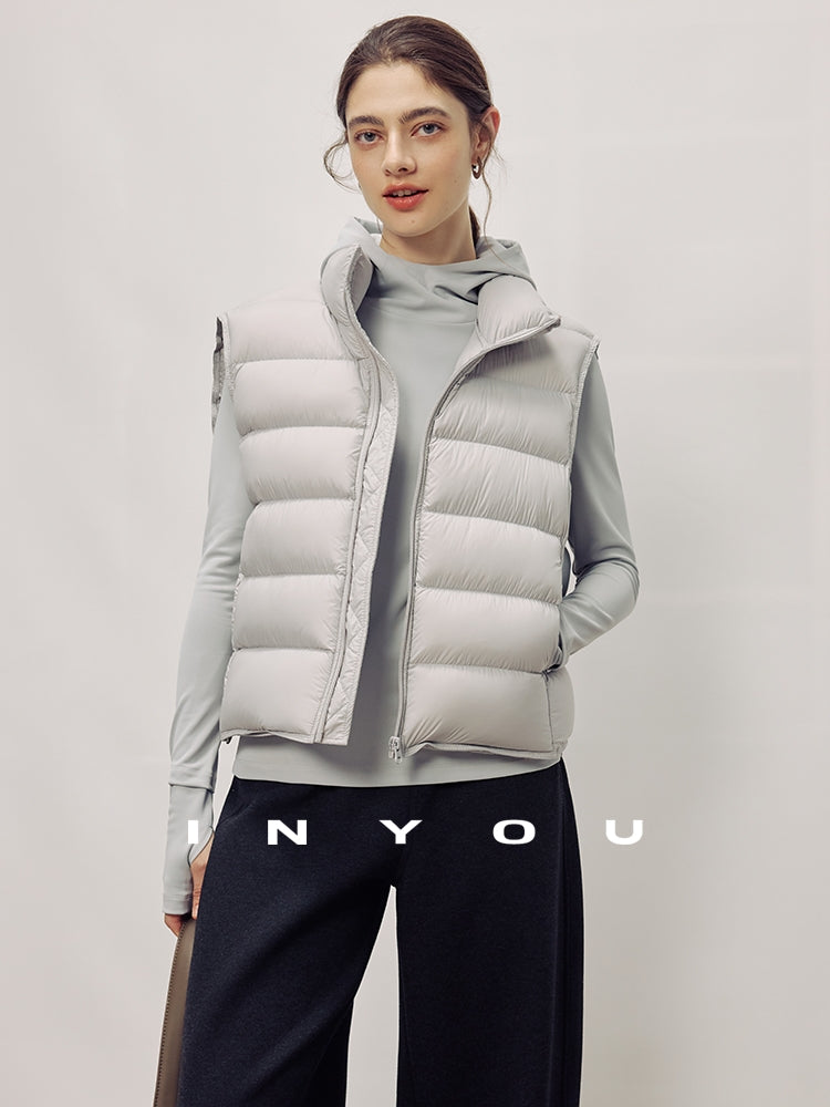 Stand-Collar Down Vest_BDHL7987