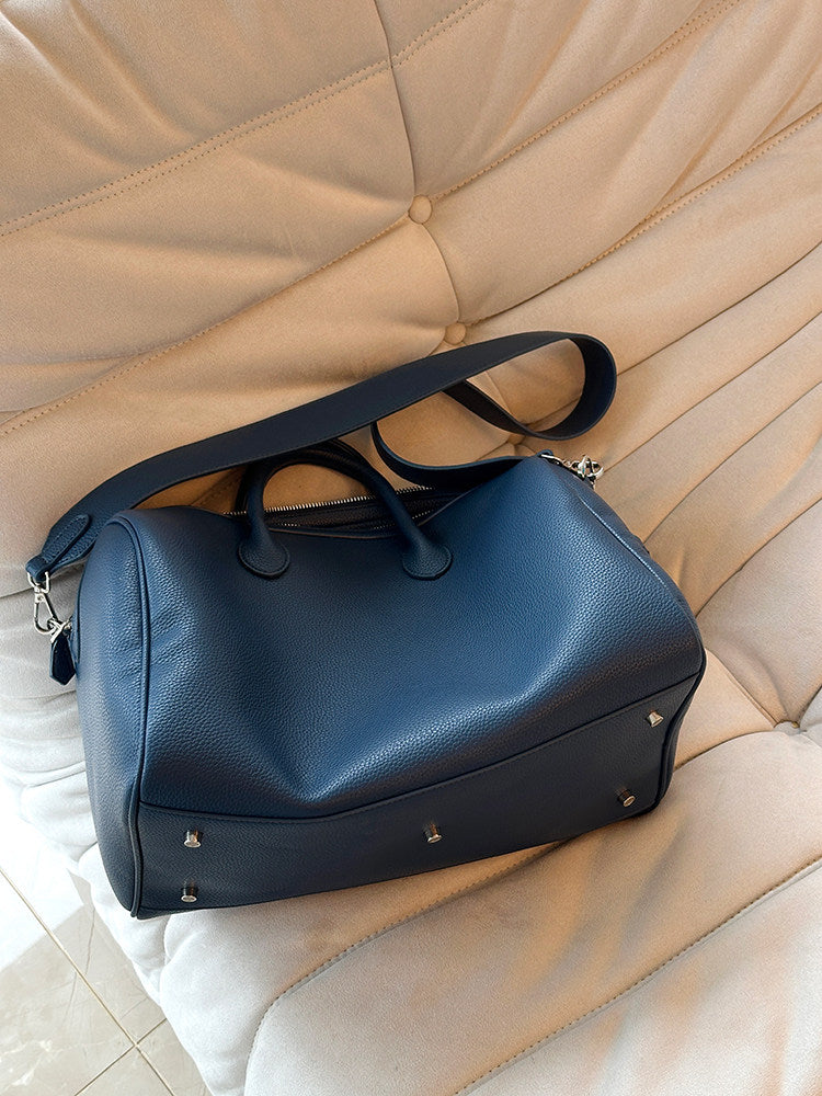 Blue Large Capacity Boston Bag_BDHL8053 – HELROUS