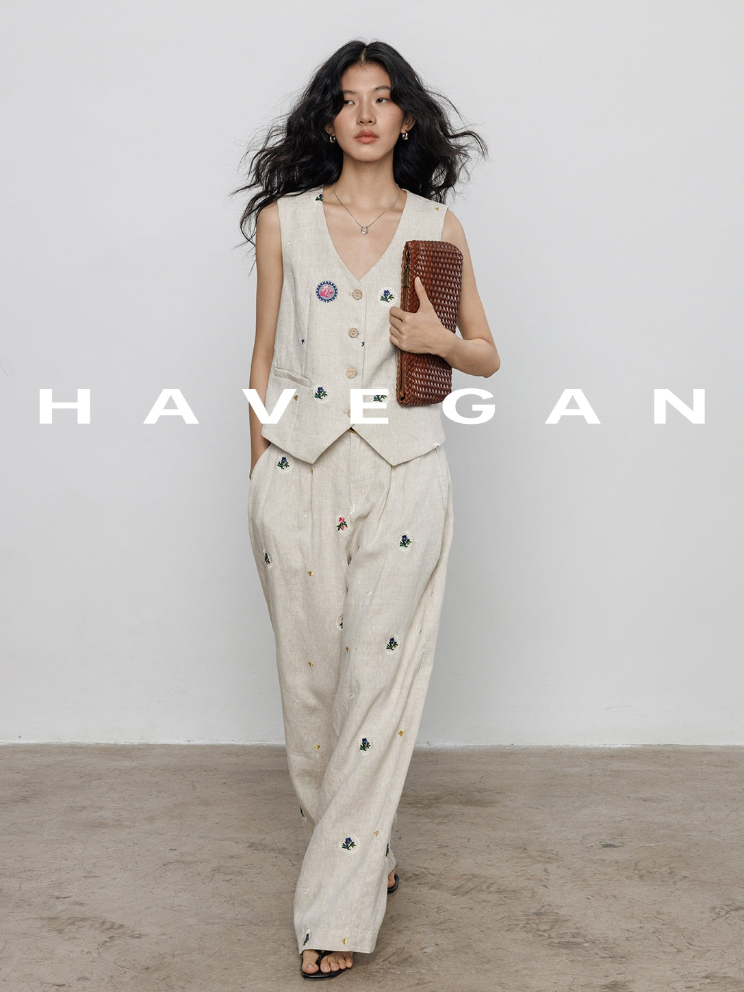 Embroidered Design Vest Or Pants_BDHL7606
