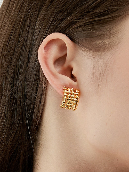 Metal Braided Ear Clips_BDHL7464