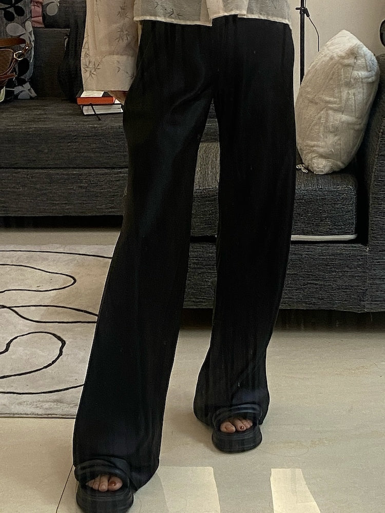 Draped Floor-Length Pants_BDHL7442