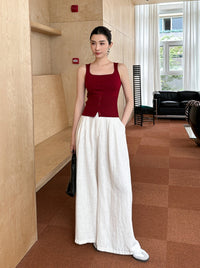 Lazy Linen Wide Leg Pants_BDHL6220