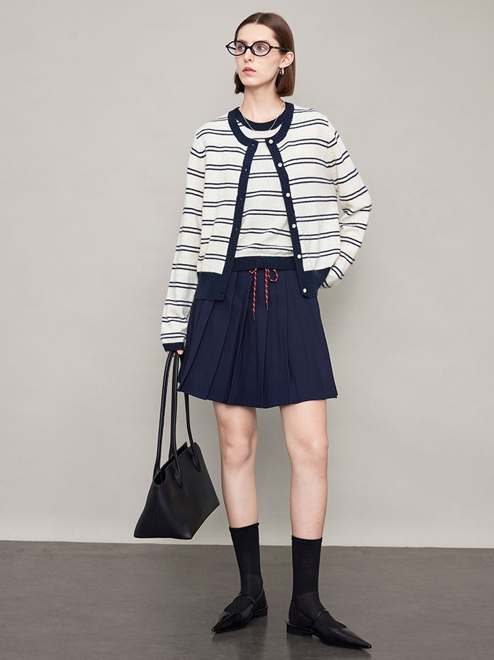 College String Pleated Skirt_BDHL6618