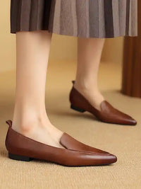 Shallow Pointed Flat Shoes_BDHL7074