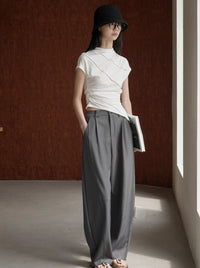 Tapered Wide Leg Pants_BDHL6211