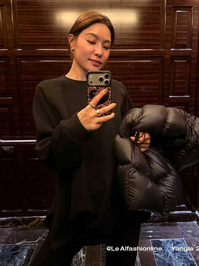 Loose-Fitting Sweatshirt Or Flared Skirt Pants_BDHL8007