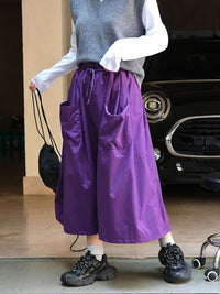 3D Pocket A-Line Long Skirt_BDHL6532