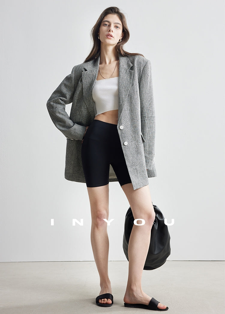 Staggered Lattice Suit Jacket_BDHL7173