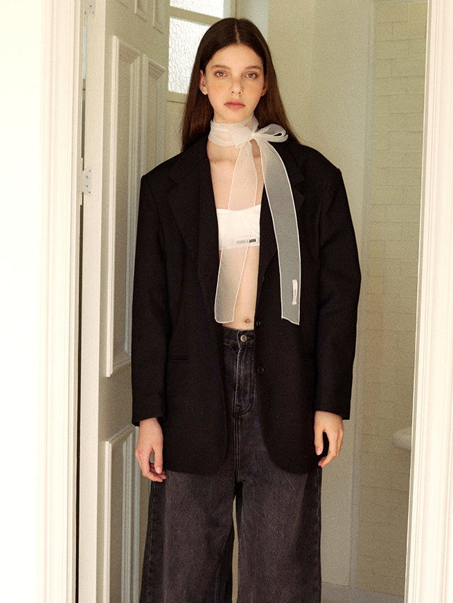 Slender Sheer Silk Scarf_BDHL7445