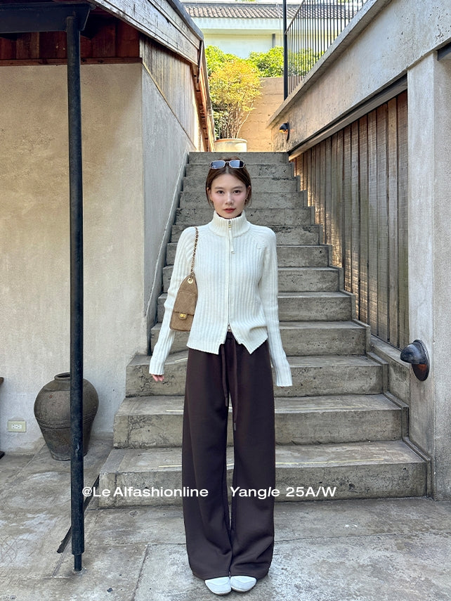 Zip-Up Knit Cardigan_BDHL7921