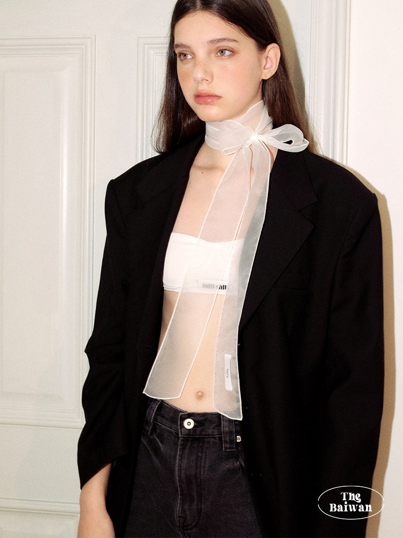 Slender Sheer Silk Scarf_BDHL7445