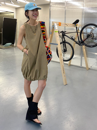 蕾絲下擺無袖洋裝_BDHL7254
