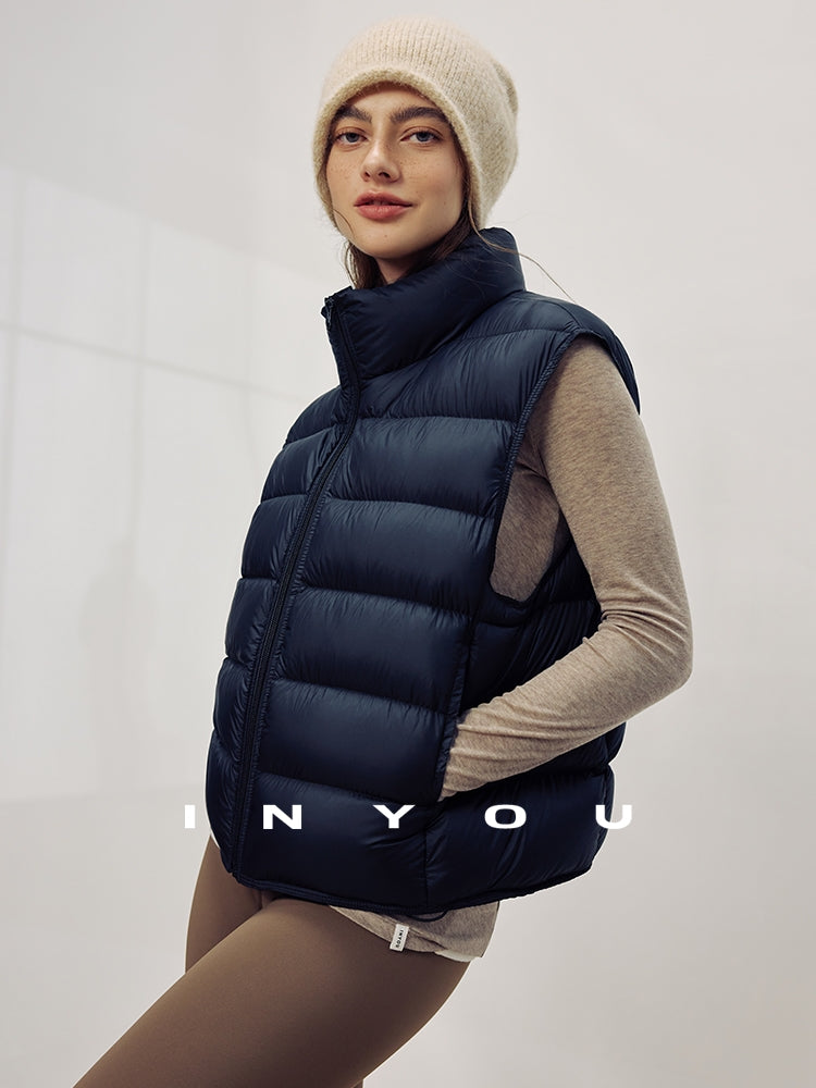 Stand-Collar Down Vest_BDHL7987