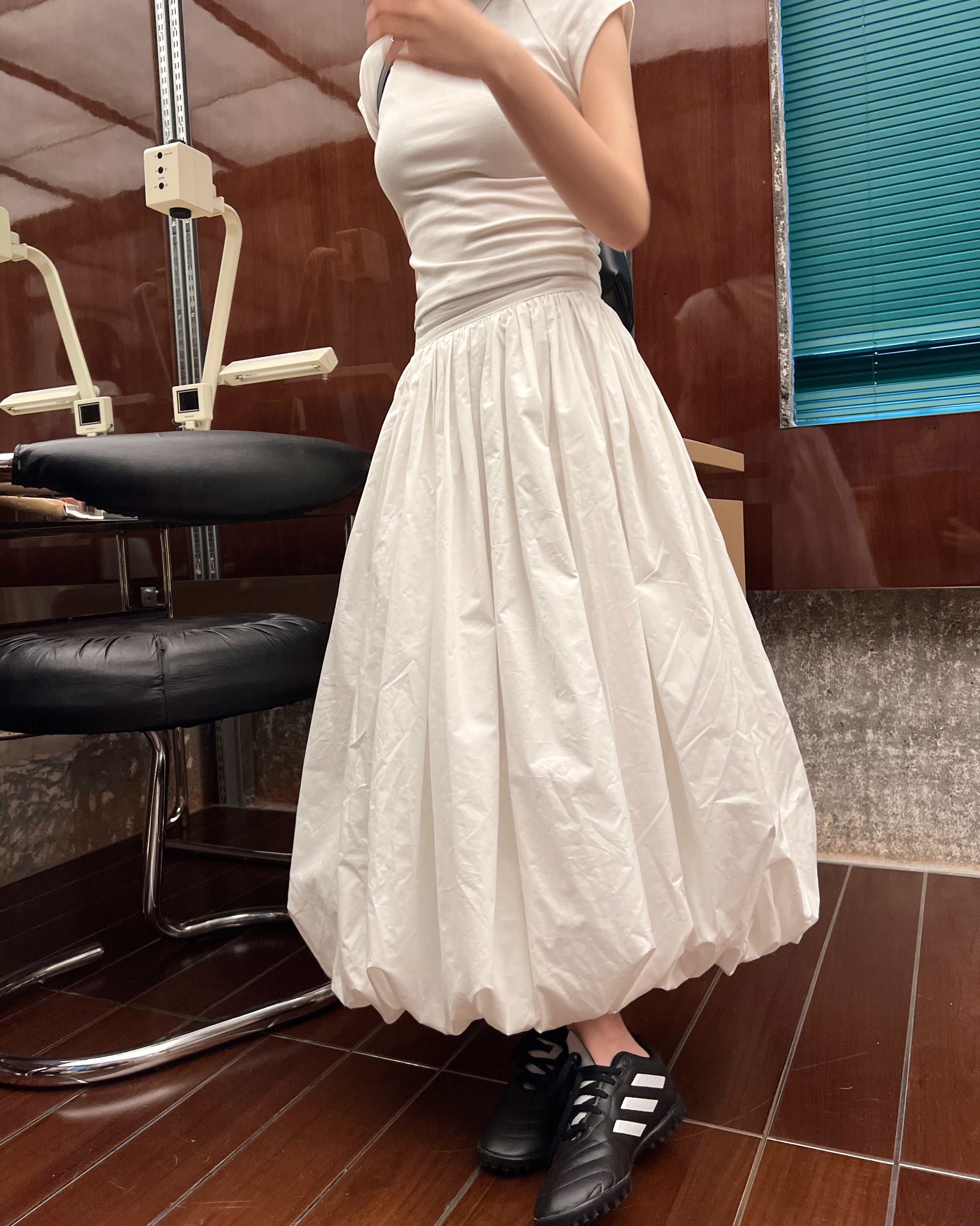 [In Stock/Only 1 Item] Gathered Balloon Skirt_LCHK354