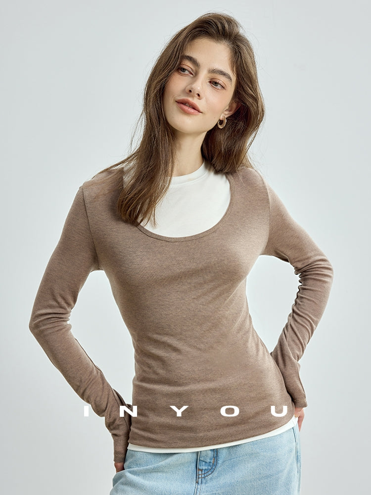 V-Neck Long-Sleeved Tops Or Sleeveless Tops_BDHL7719